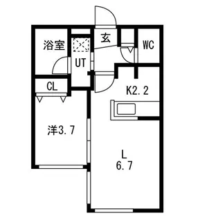 COLORE N17W5(コローレ)【1階】の間取り