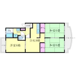 ヴィラNSー1【2階】の間取り