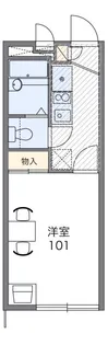 レオパレスケヤキ【2階】の間取り