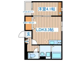 Gran Serenite榴ヶ岡【2階】の間取り