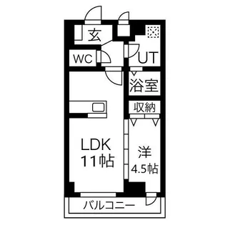 ベラヴィスタ神田【1階】の間取り