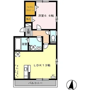 サニーコート A棟【2階】の間取り