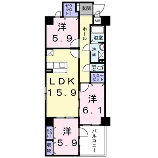 エテルノフィオーレ【5階】の間取り