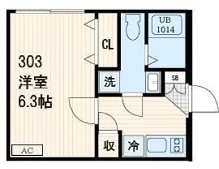 ファブリック千川レジデンス【3階】の間取り