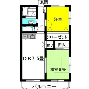 パルク・エクセラン【1階】の間取り