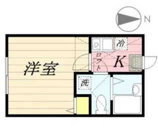 カントリー西横浜【2階】の間取り