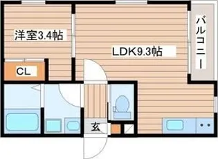 ソーサリー原町【1階】の間取り