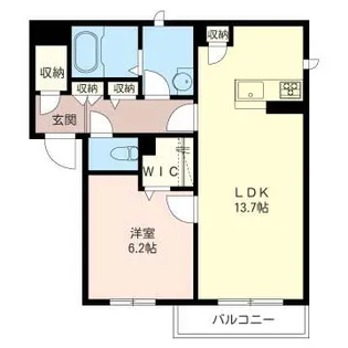 カストル【1階】の間取り