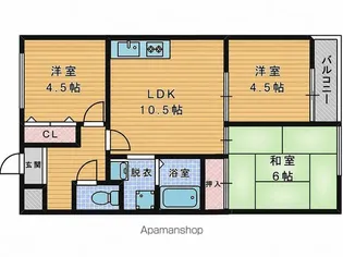 ファームハイツ【1階】の間取り