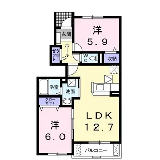 カーラ【1階】の間取り