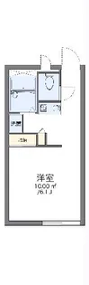 レオパレスラ・シンシア【1階】の間取り