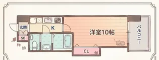 ラグゼ新大阪EAST2【4階】の間取り
