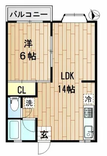コンドレア勝田C【1階】の間取り