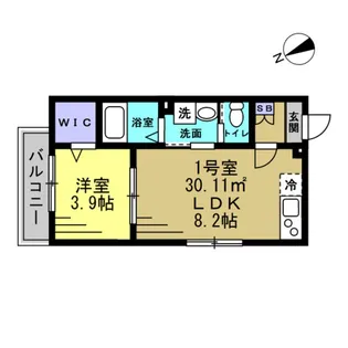 LAVAGE上本郷【3階】の間取り
