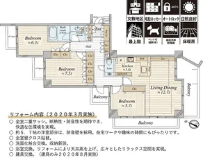 サンクタス広尾常盤松イーストコート【5階】の間取り