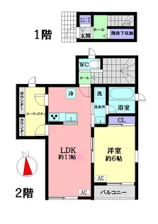 クラーベ横濱【2階】の間取り