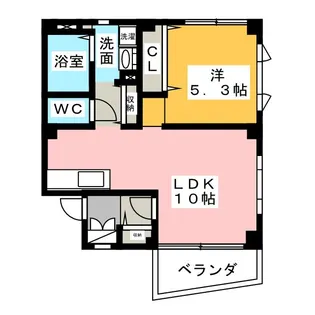 コーポラス雅【1階】の間取り