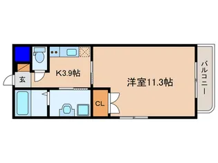 コテ-ジ千秀守山【4階】の間取り