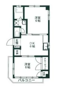 サンライズ成増【1階】の間取り