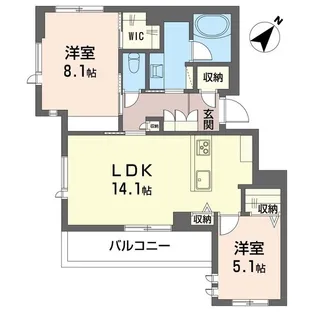 プリムローズハウス【2階】の間取り