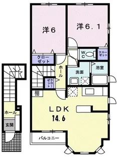 サンレミ【2階】の間取り