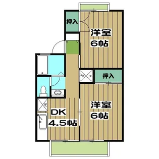 セジュールDEN【1階】の間取り