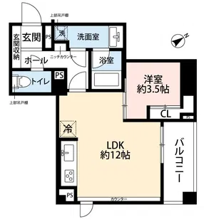 ユニロイヤル赤坂【3階】の間取り