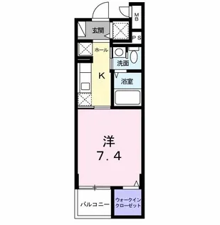 オークヴィラ【4階】の間取り
