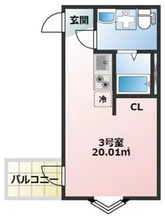 リアルコート古淵【1階】の間取り