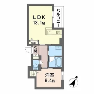 シャーメゾン ヴィア レクタ【2階】の間取り