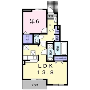 レジデンス・サンリットC【1階】の間取り