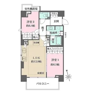 パークハウス麻布十番アーバンス【4階】の間取り