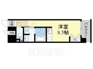 アルグラッド福島EAST【8階】の間取り