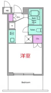 レジディア川崎【12階】の間取り