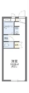 レオパレス西焼津【2階】の間取り