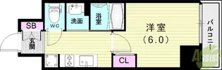 エステムコート神戸元町IIブリーズ【12階】の間取り