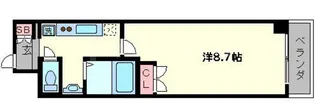 マインズ・コム四条大宮【8階】の間取り