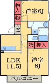 ラフィネC【1階】の間取り