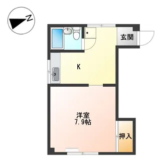 清橋荘【1階】の間取り