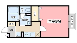 セジュール鴨土【2階】の間取り