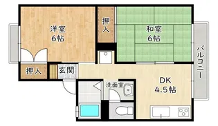 セジュール田村【2階】の間取り