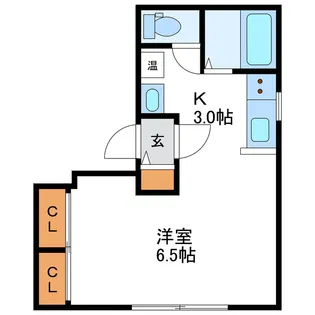 コーポサン【1階】の間取り