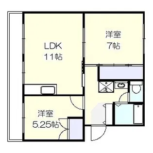 アメニティ桜川【2階】の間取り