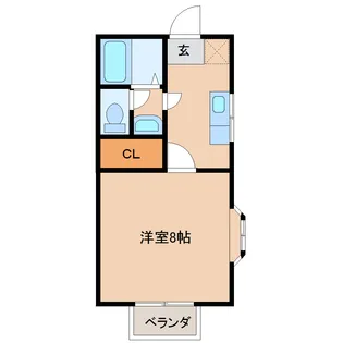 レジデンス桜【2階】の間取り