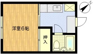 第2営野コーポ【1階】の間取り