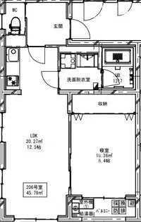 ブランエール代々幡【2階】の間取り