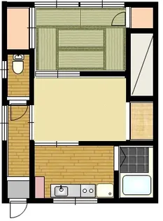 一二三荘A棟【2階】の間取り