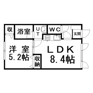 ウェルカムサトウ6【1階】の間取り