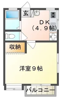 フローレス尾白江【2階】の間取り