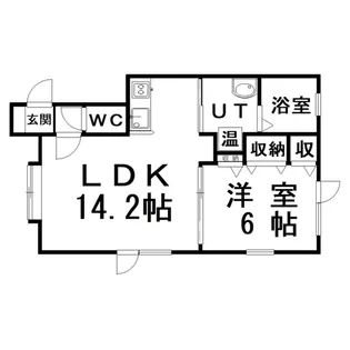 文苑ビレッジA号館【1階】の間取り